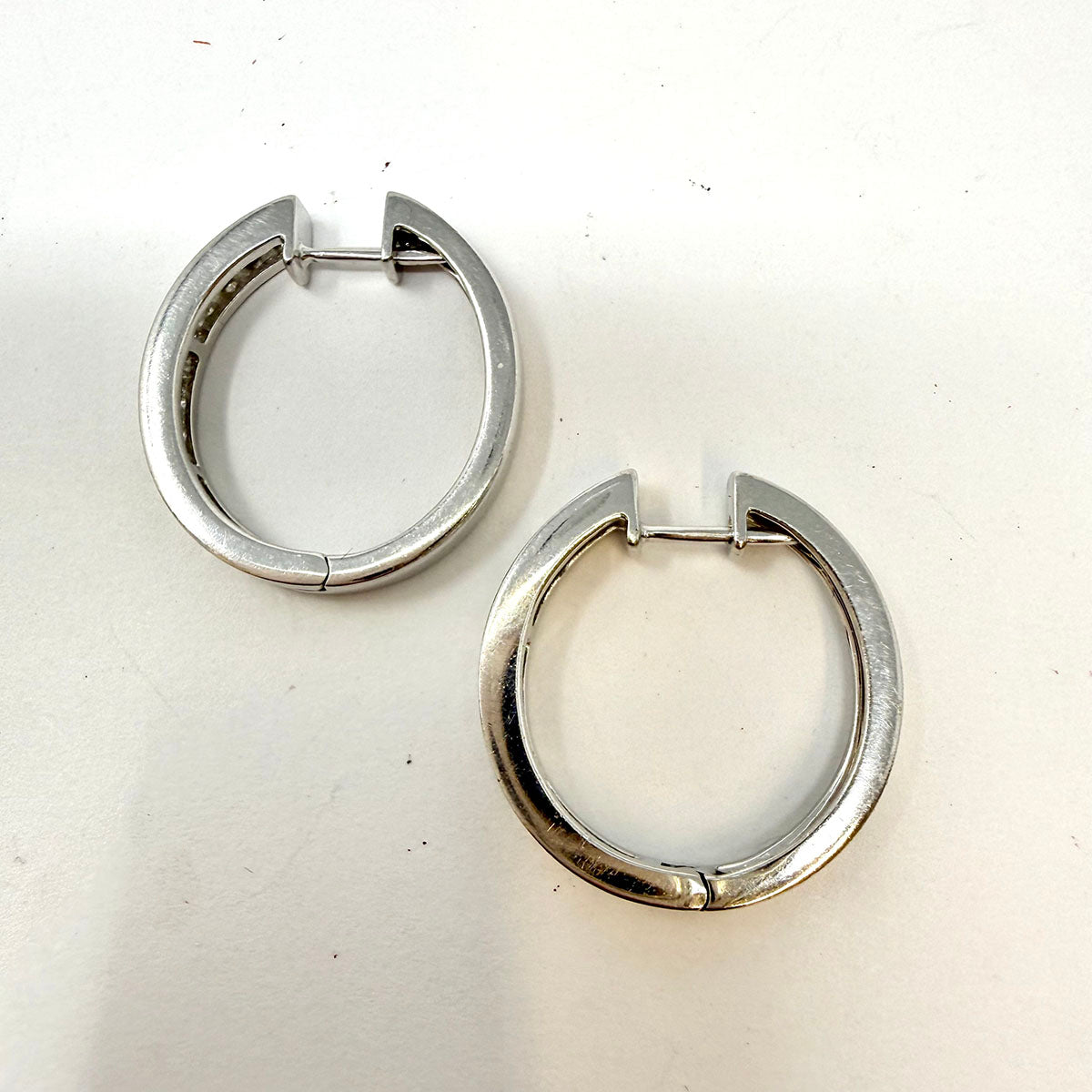 Diamond Hoop Earrings