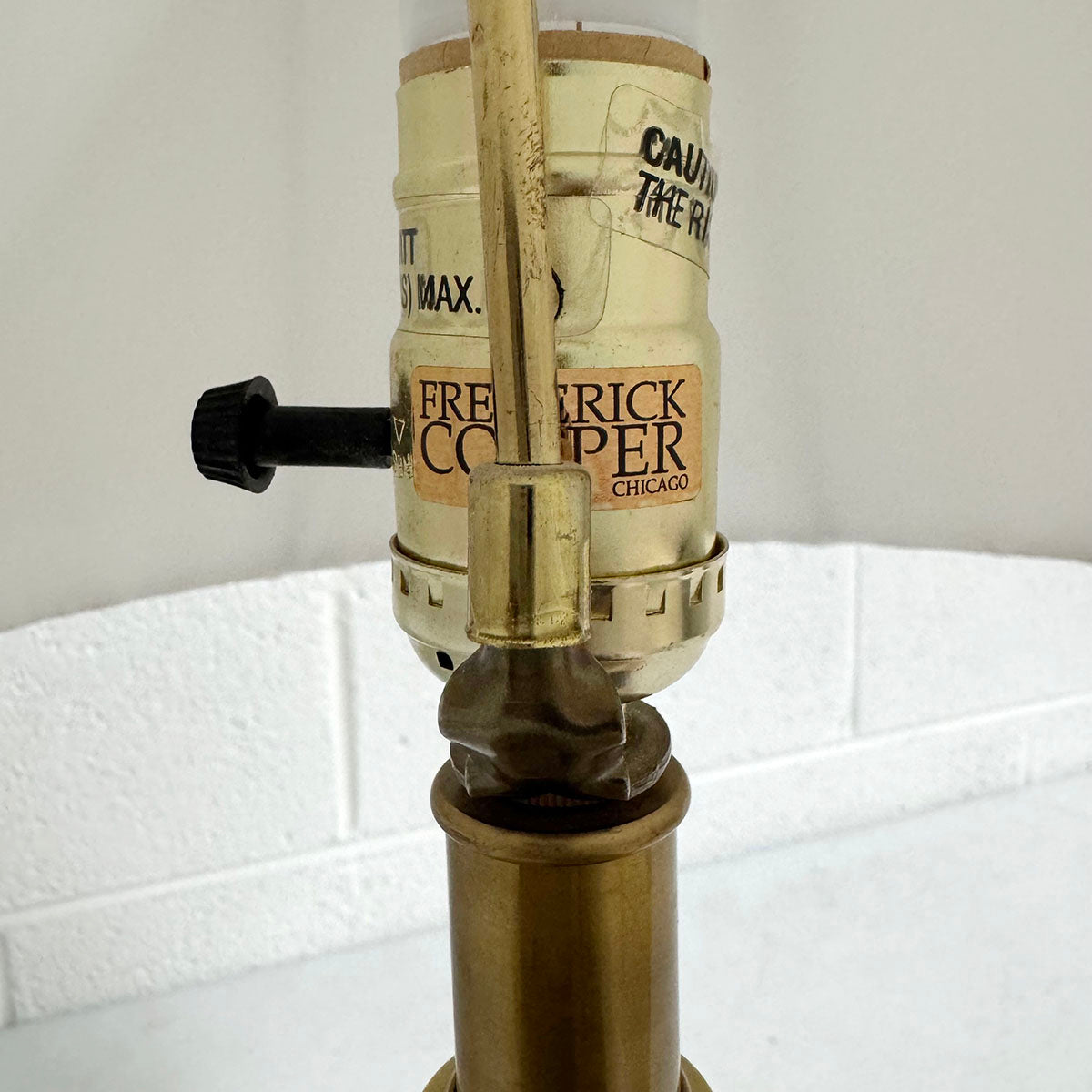 Crystal Lamp with Brass Base