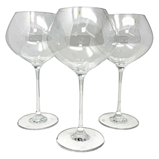 Set of 6 Drop Crystal Balloon Wine Glasses
