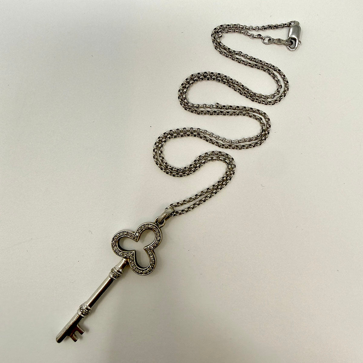 Diamond Key Pendant Necklace