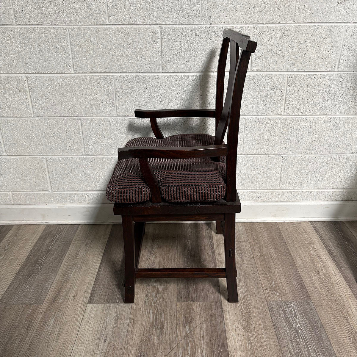 Wood Asian Scholar Chair with Arms