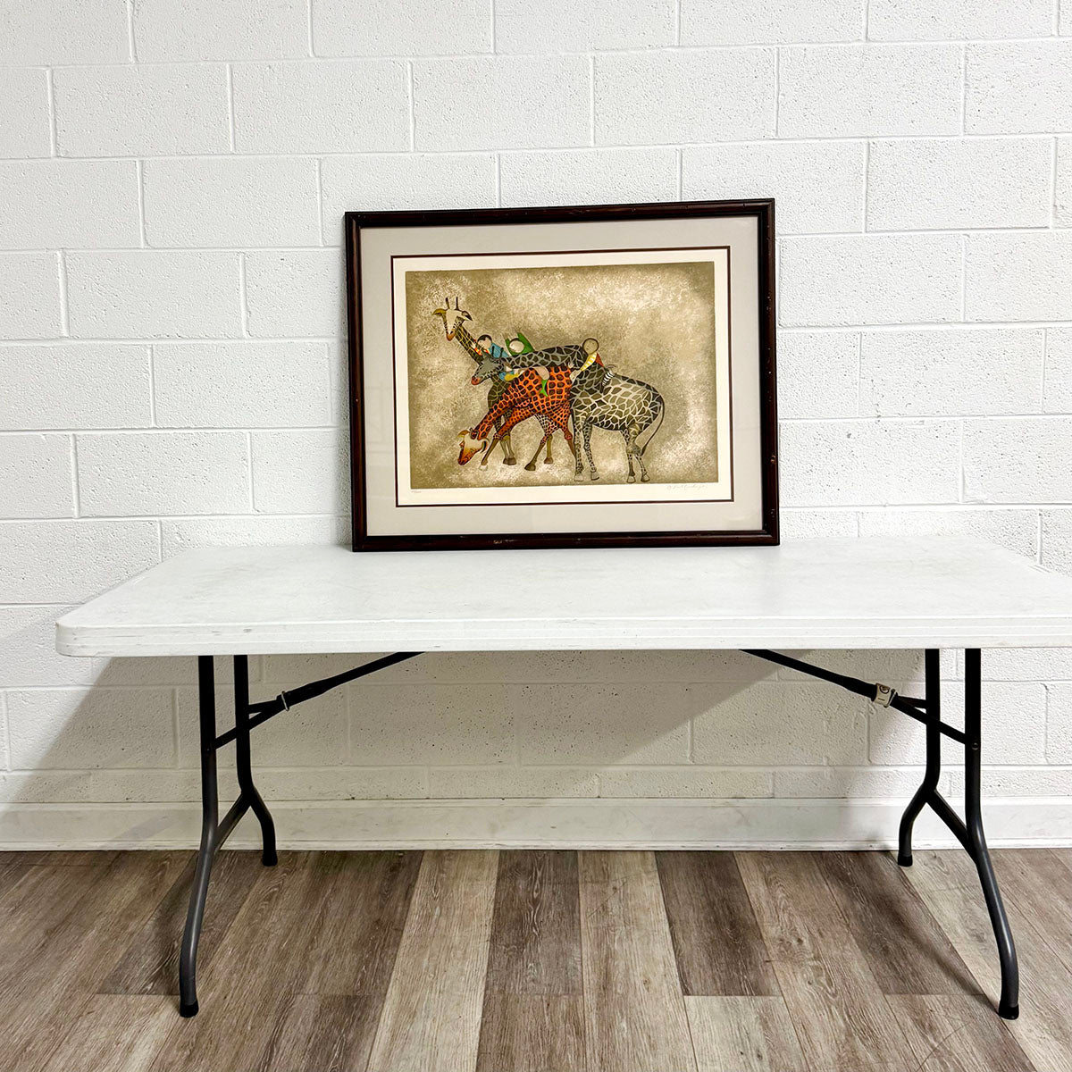 "Boys with Giraffes" Signed and Numbered 164/200