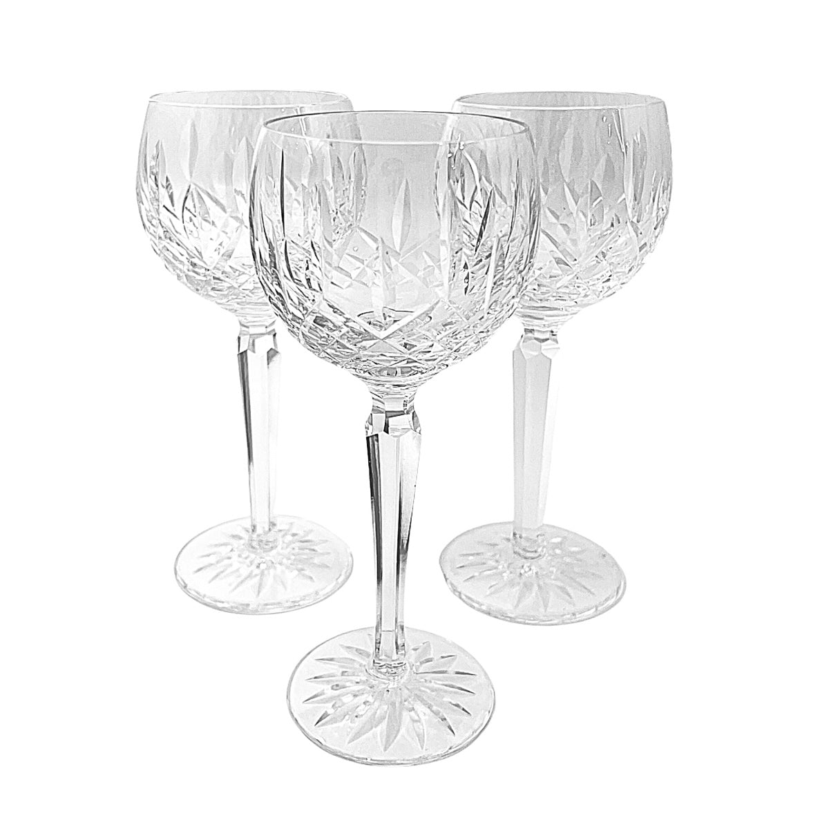 Set of 6 Lismore Hock Wine Glasses