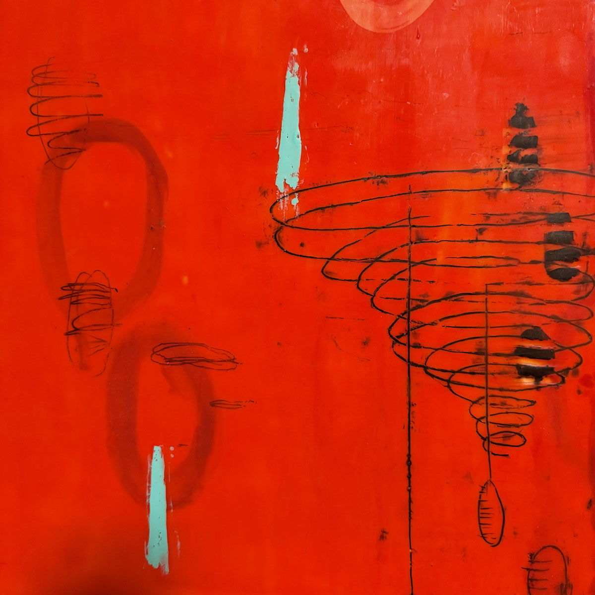 Encaustic Painting Diptych