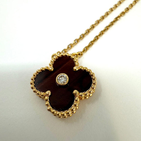 Van Cleef & Arpels Limited Edition Bull's Eye 18K Rose Gold Alhambra Necklace
