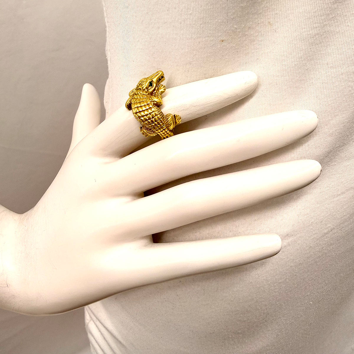 Kieselstein Cord Alligator Ring