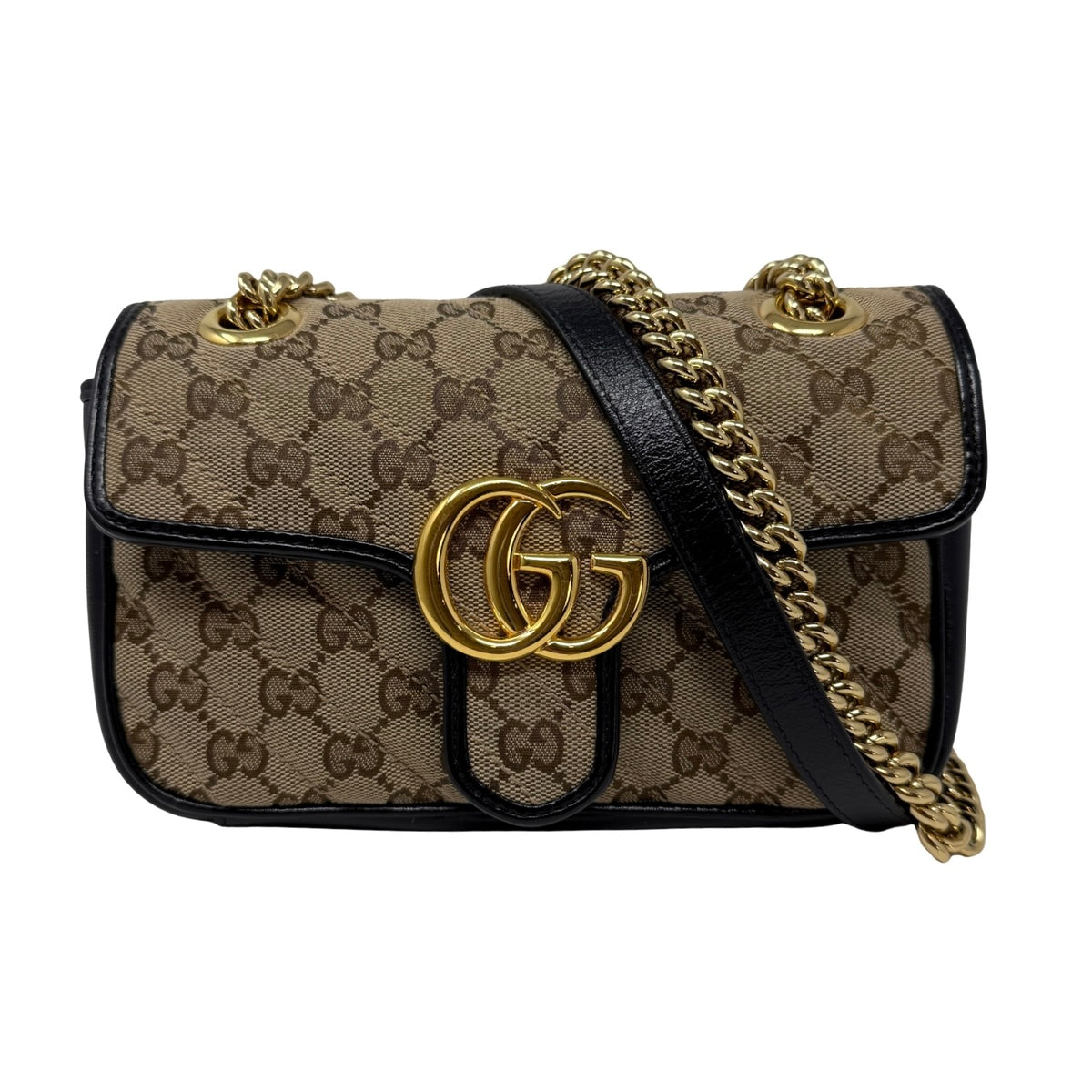 Gucci Monogram Matelasse Diagonal Marmont Shoulder Bag