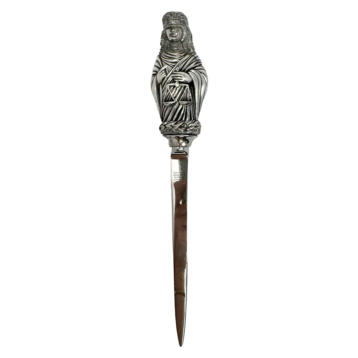 Galmer 925 Silver Letter Opener featuring Lady Justice