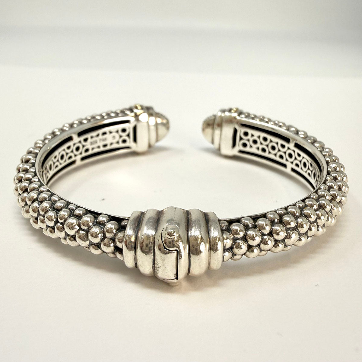 Lagos Caviar Diamond Cuff  Bracelet