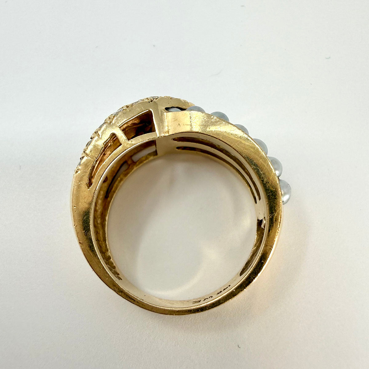 Pearl and Diamond Ring