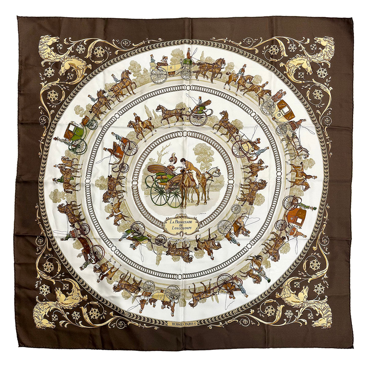Hermes "La Promenade de Longchamp" Scarf