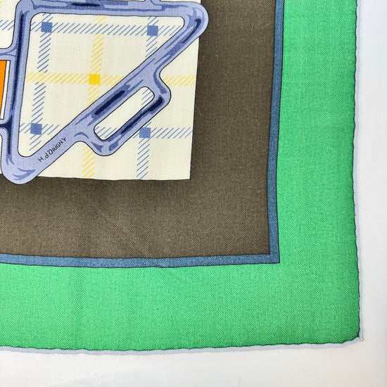 Hermes Sellier Equestrian Shawl