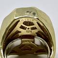 Henry Dunay Hammered 18K Gold Ring with Baroque Pearl