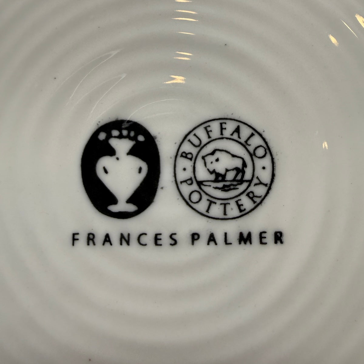 Frances Palmer Buffalo Pottery Set of 8 Dinner Plates