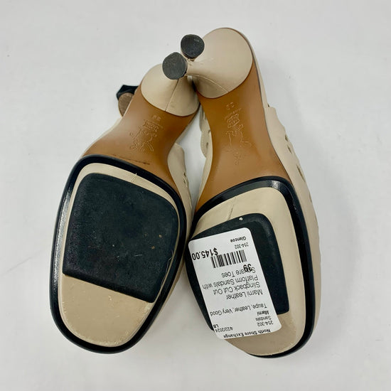 Marni Leather Slingback Sandals