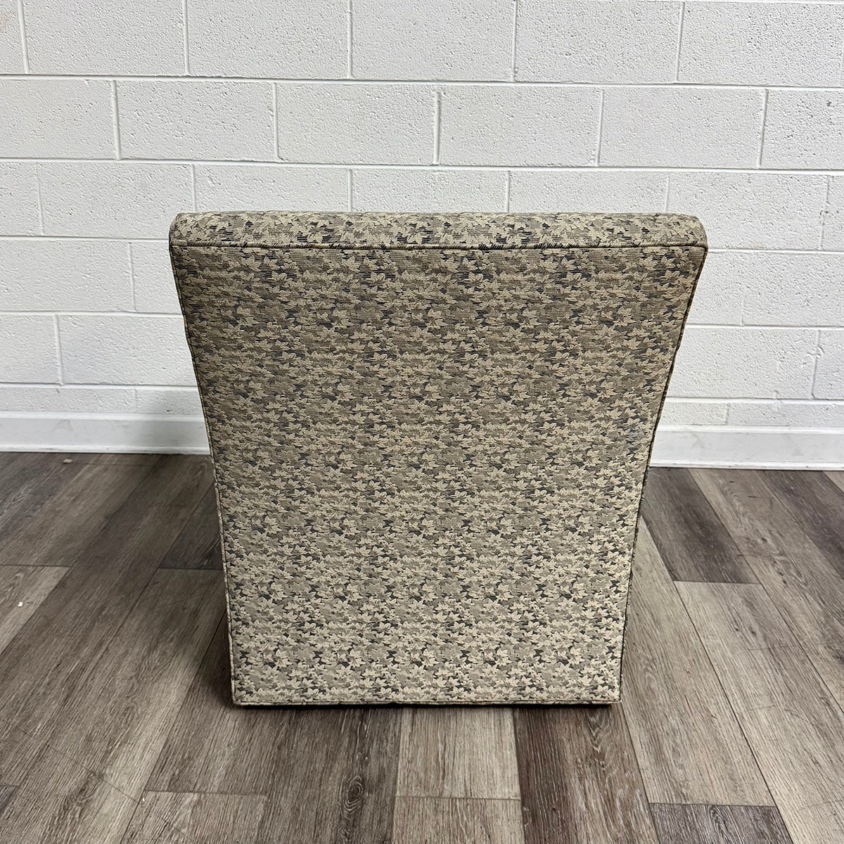 Pair of Interior Crafts Gray and Beige Lounge Chairs