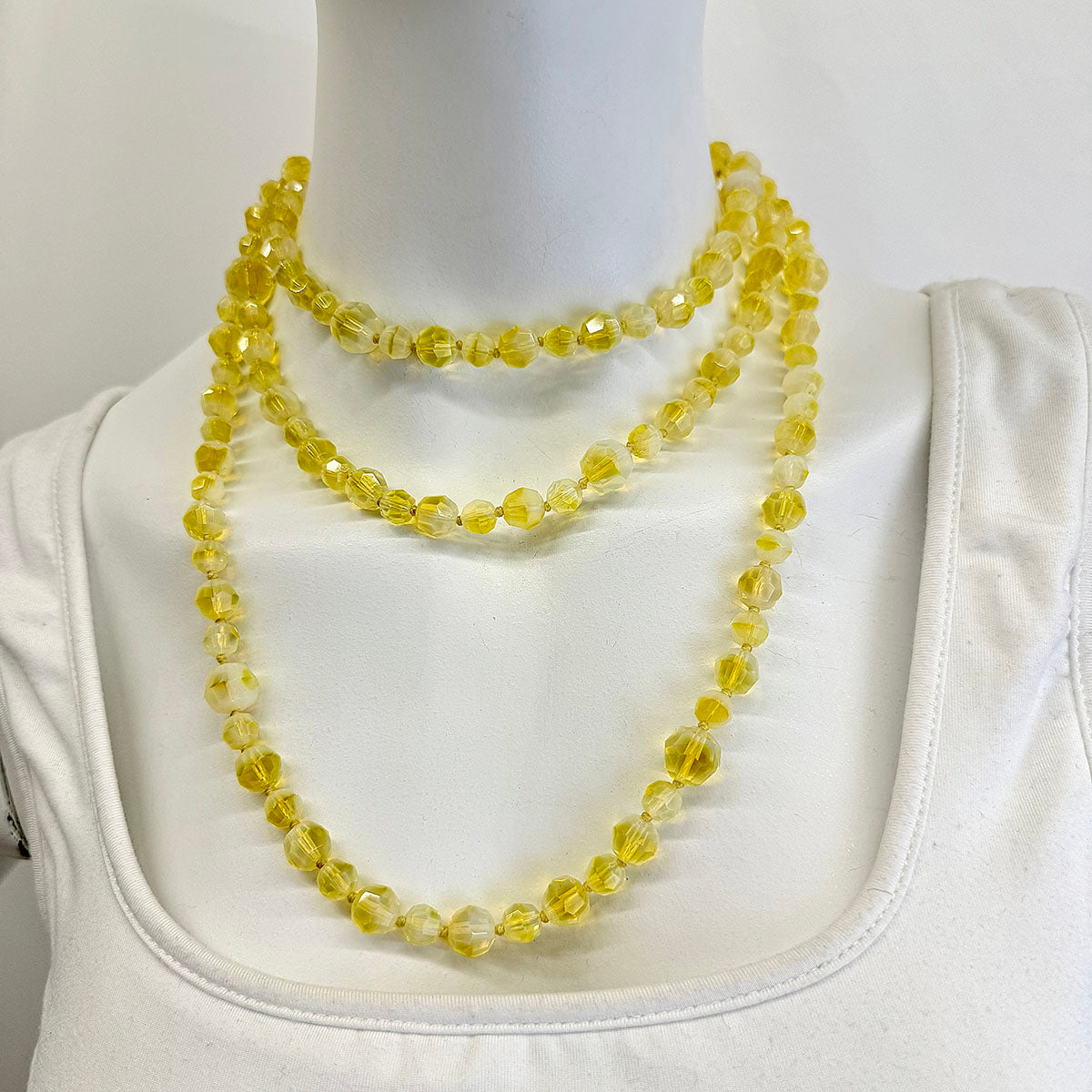 Uranium Hand Knotted Necklace