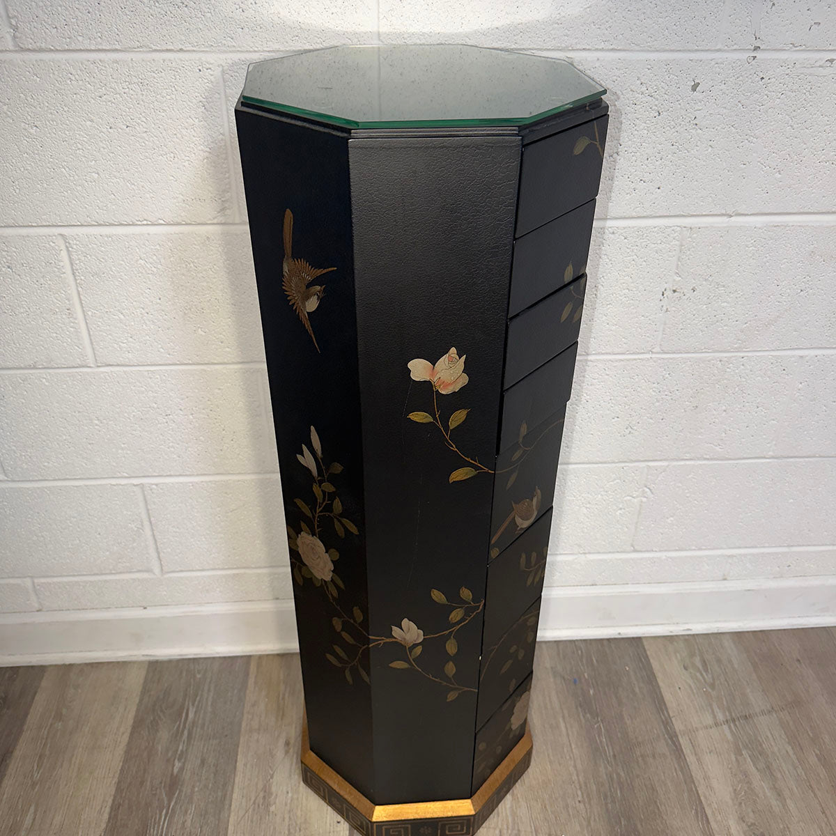 Chinoiserie Painted Octagonal Chest