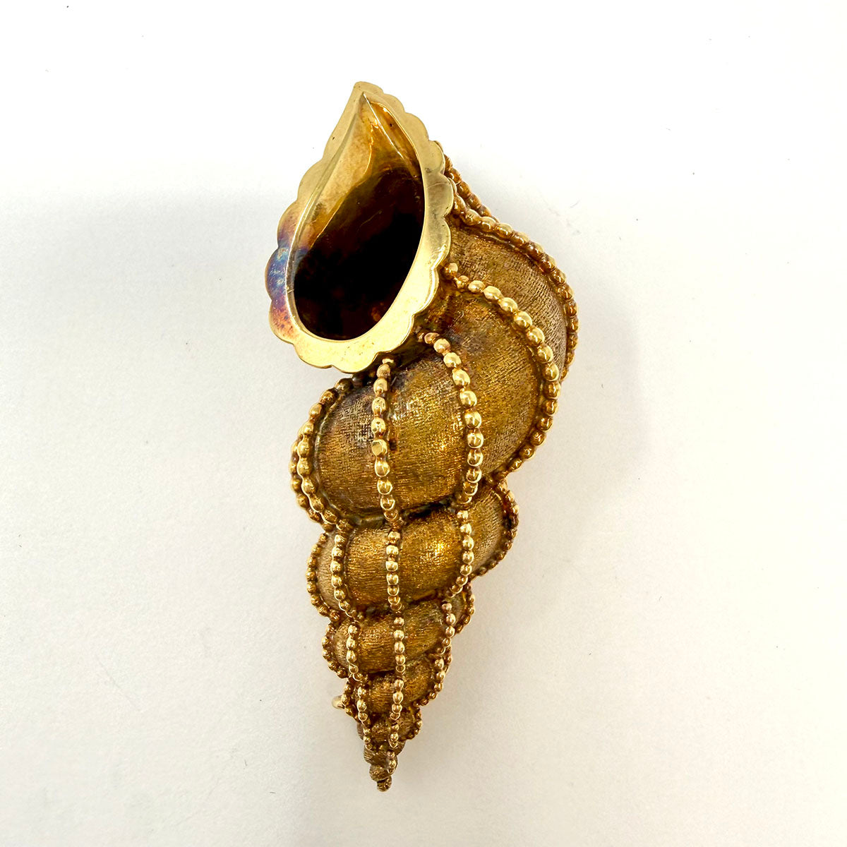 Tiffany & Co. Vintage 18K Gold Seashell Brooch
