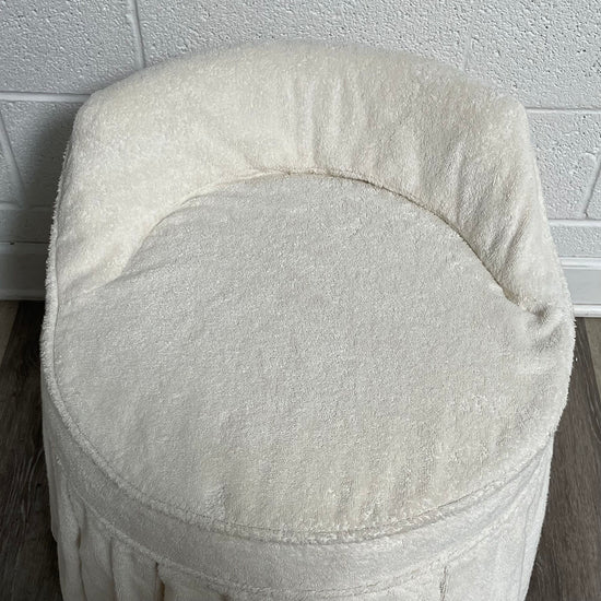 Vanity Chair with Terry Cloth Slipcover