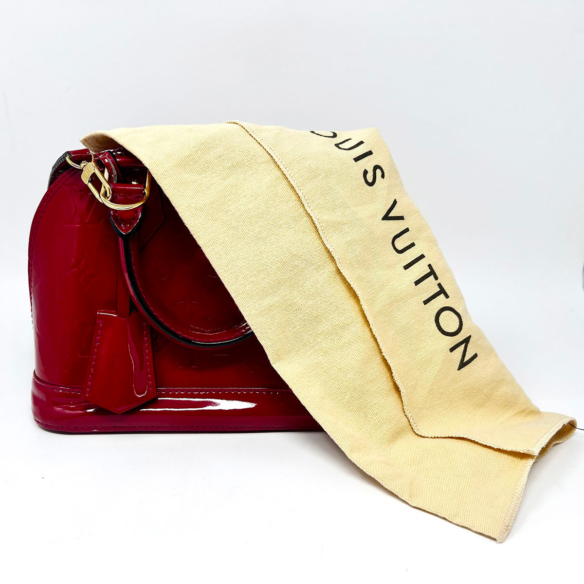 Louis Vuitton 2013 Monogram Vernis Alma BB Handle Bag