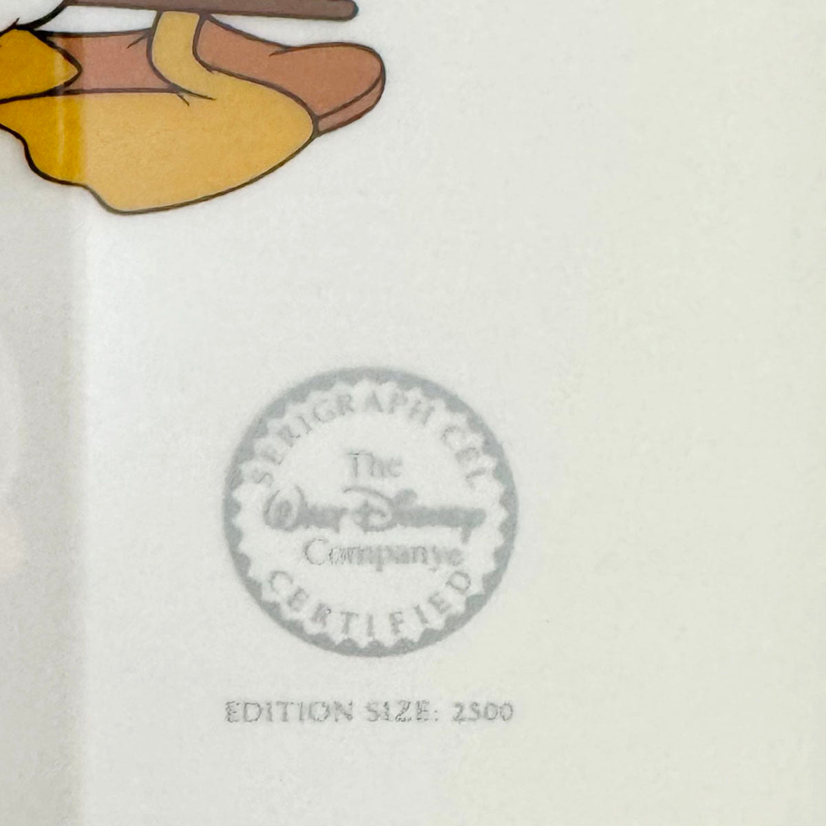 Disney Limited Edition "Mickey Mouse, Donald Duck and Goofy" COA included