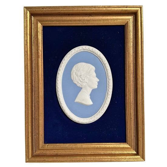 Framed Portrait Medallion of Princess Margaret with Documentation