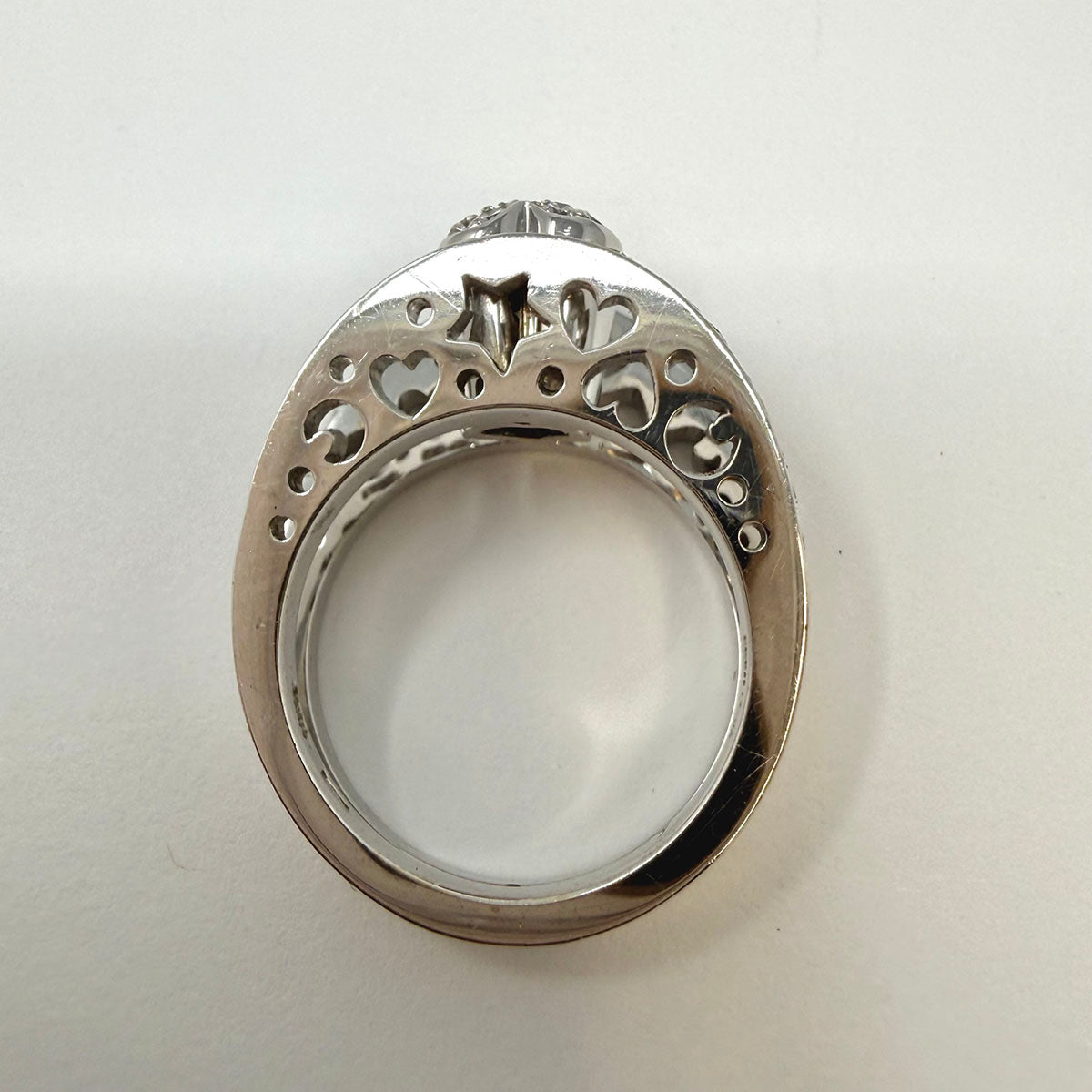 Giolomoda 18K White Gold Star Design Diamond Ring