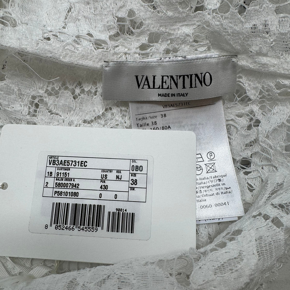 New Valentino Sleeveless Lace Blouse