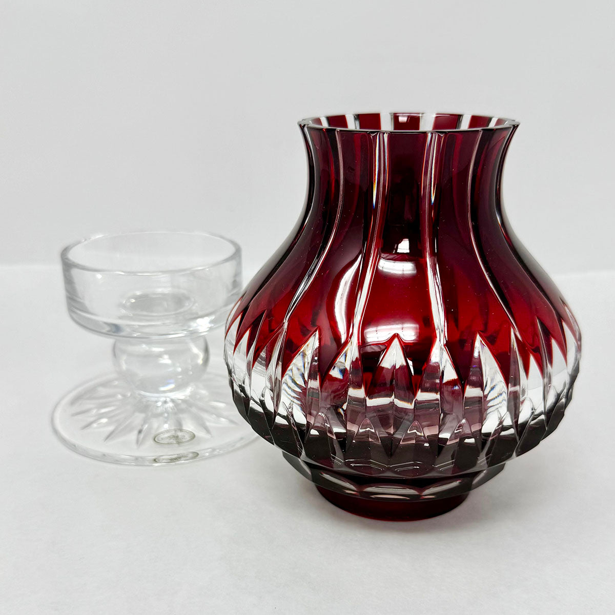 Pair of Castille Alberga Hurricane Candle Holders