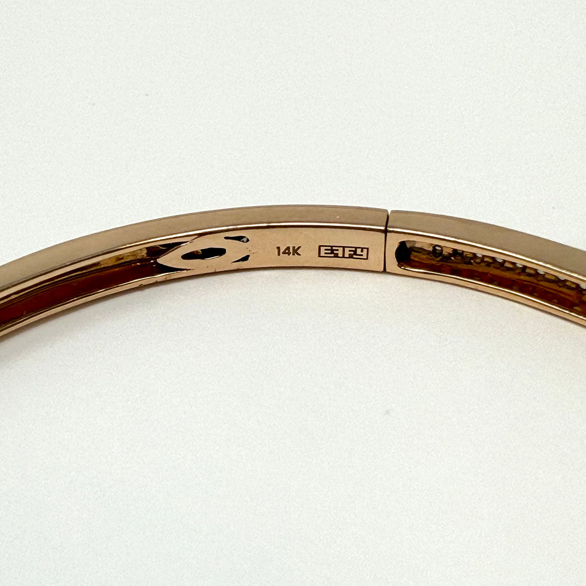 EFFY 14K Rose Gold Hinged Diamond Bracelet