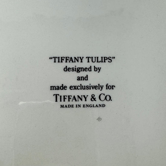 Set of 4 Tulips Luncheon Plates