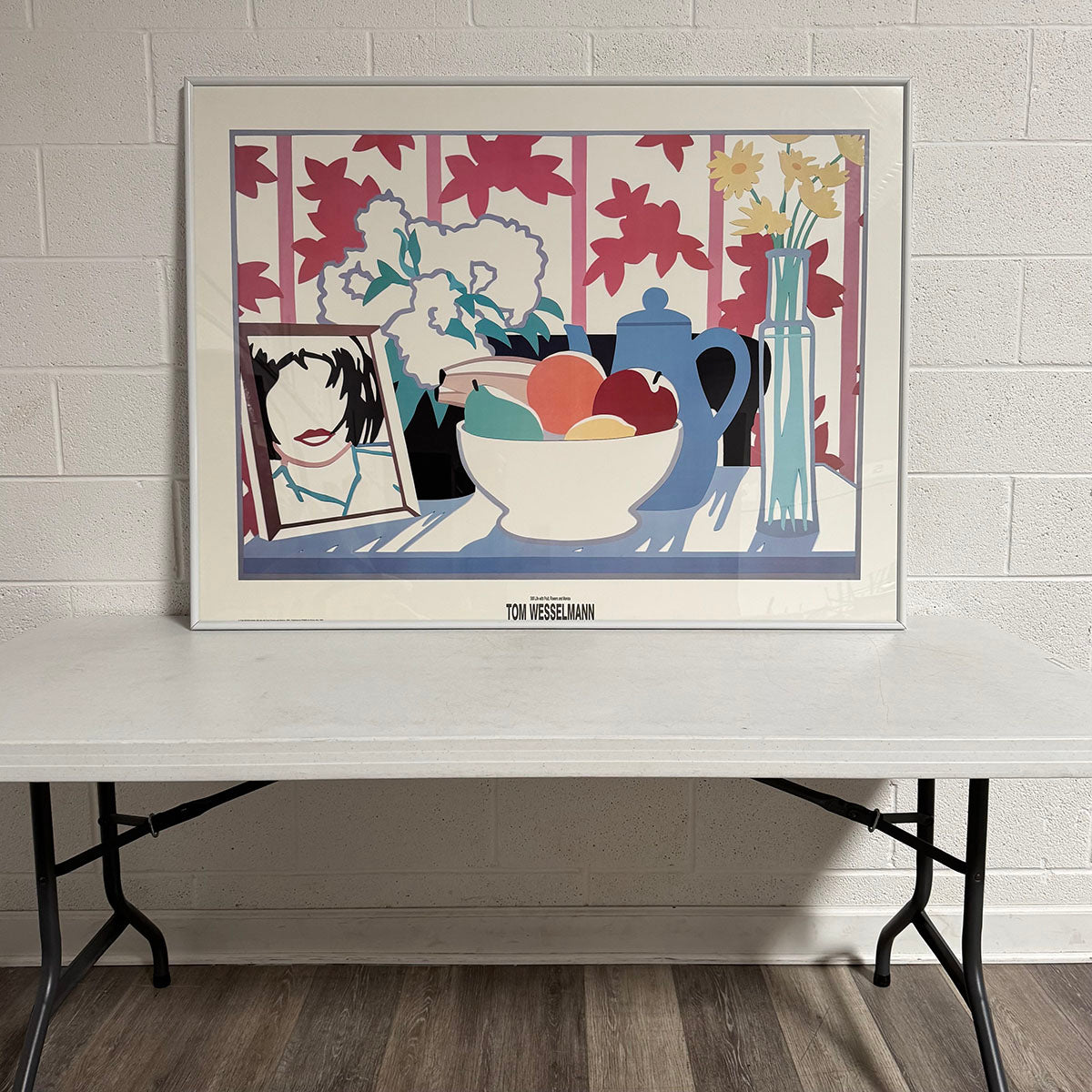 "Still Life with Fruit, Flowers and Monica" Poster Framed