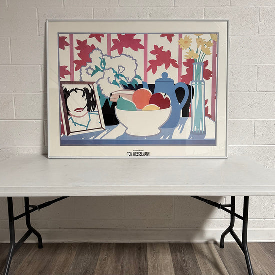 "Still Life with Fruit, Flowers and Monica" Poster Framed