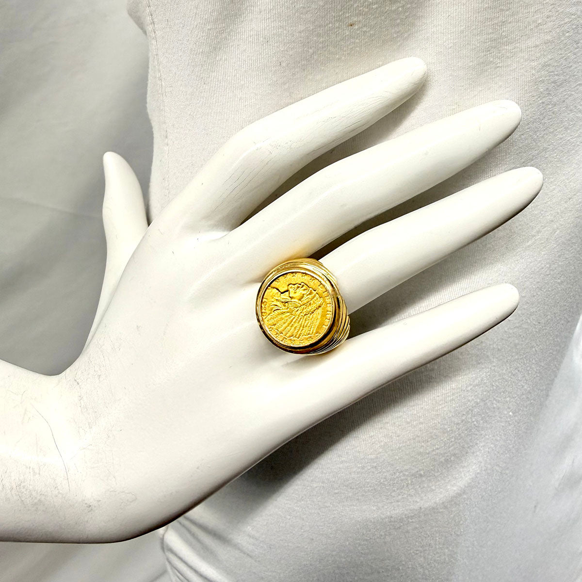 14K Gold $2.5 Coin Ring