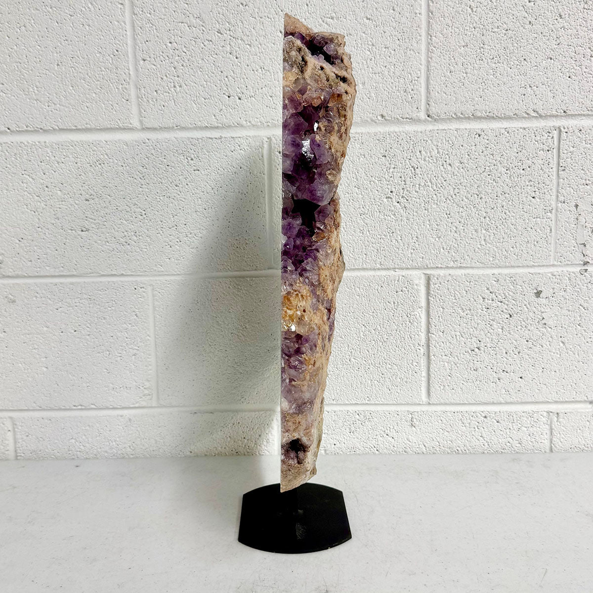 Rose Amethyst Sculpture on a Stand