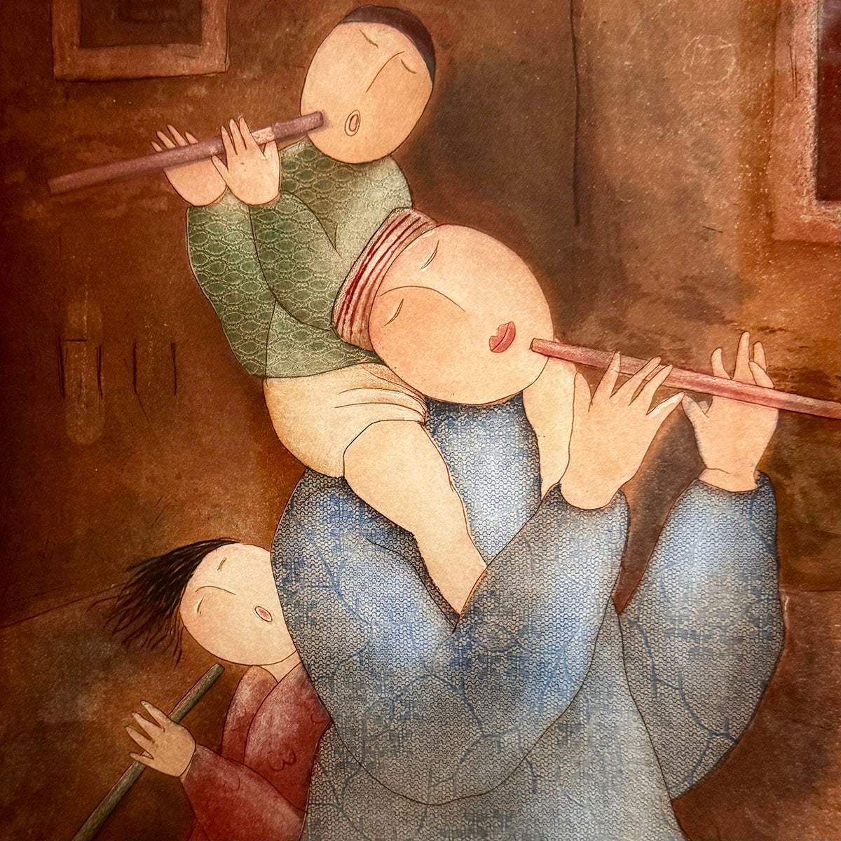 "Lesson II" Etching Aquatint 161/175 Signed