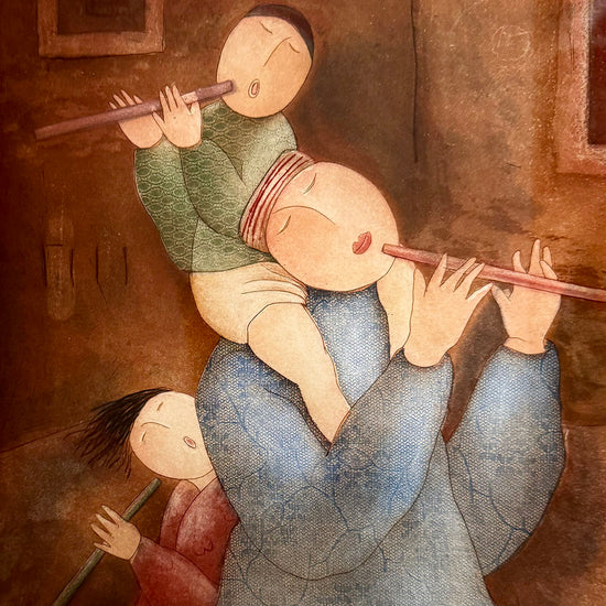 "Lesson II" Etching Aquatint 161/175 Signed