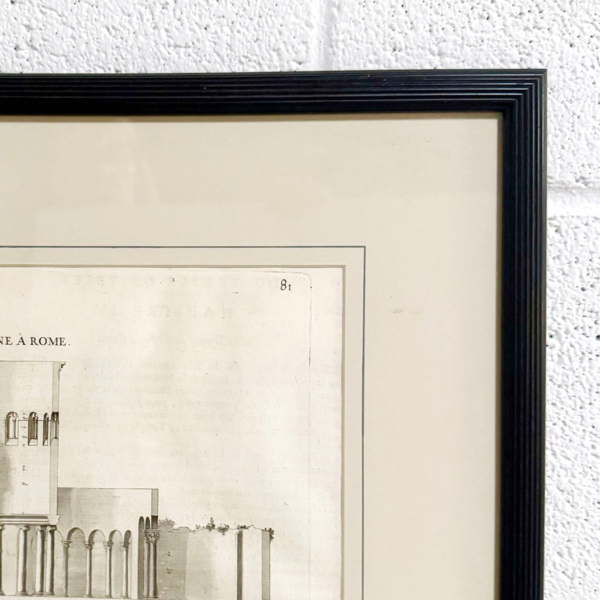 "Profile of the Temple of Faune, Rome" Print