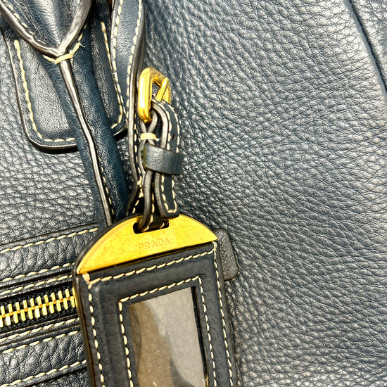 Prada Vitello Front Pocket Convertible Tote