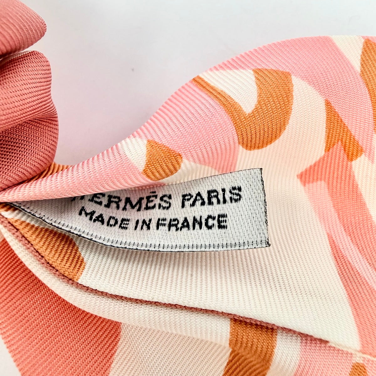 Hermes Silk Scrunchie with Twilly Attachment