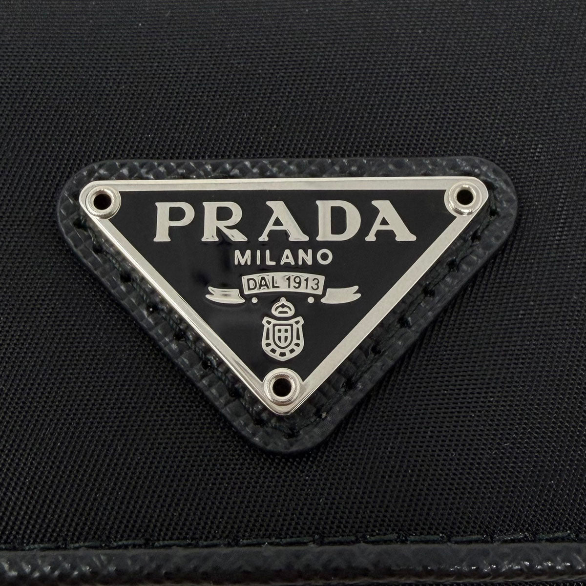 Prada Long Nylon and Leather Trimmed Wallet