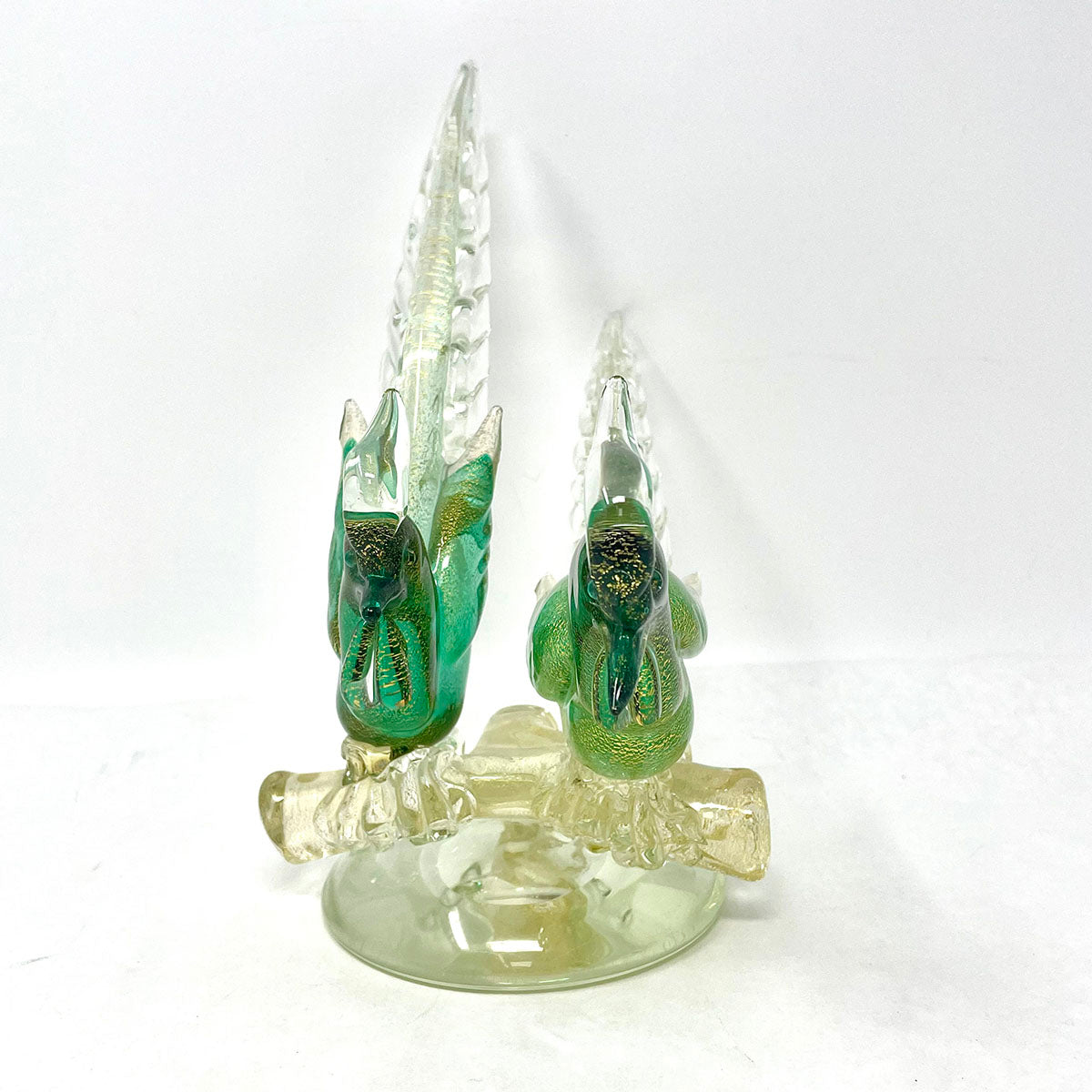 Pair of Murano Art Glass Pheasants