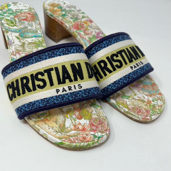 Christian Dior Canvas Printed Sandals
