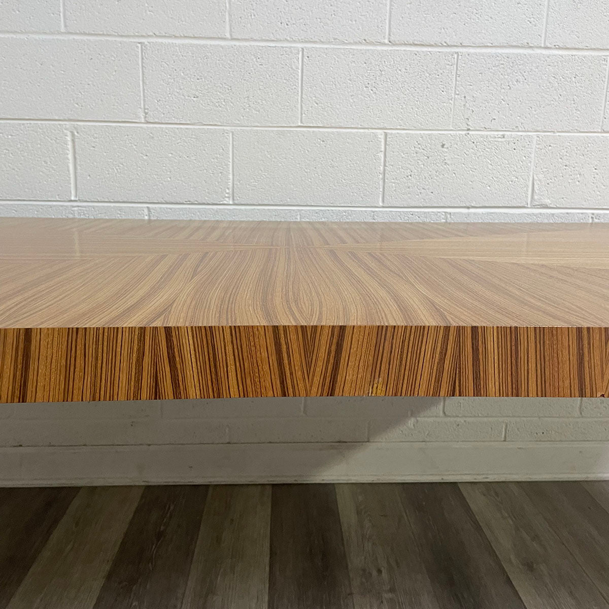 Wood Dining Table With Bookmatched Pattern