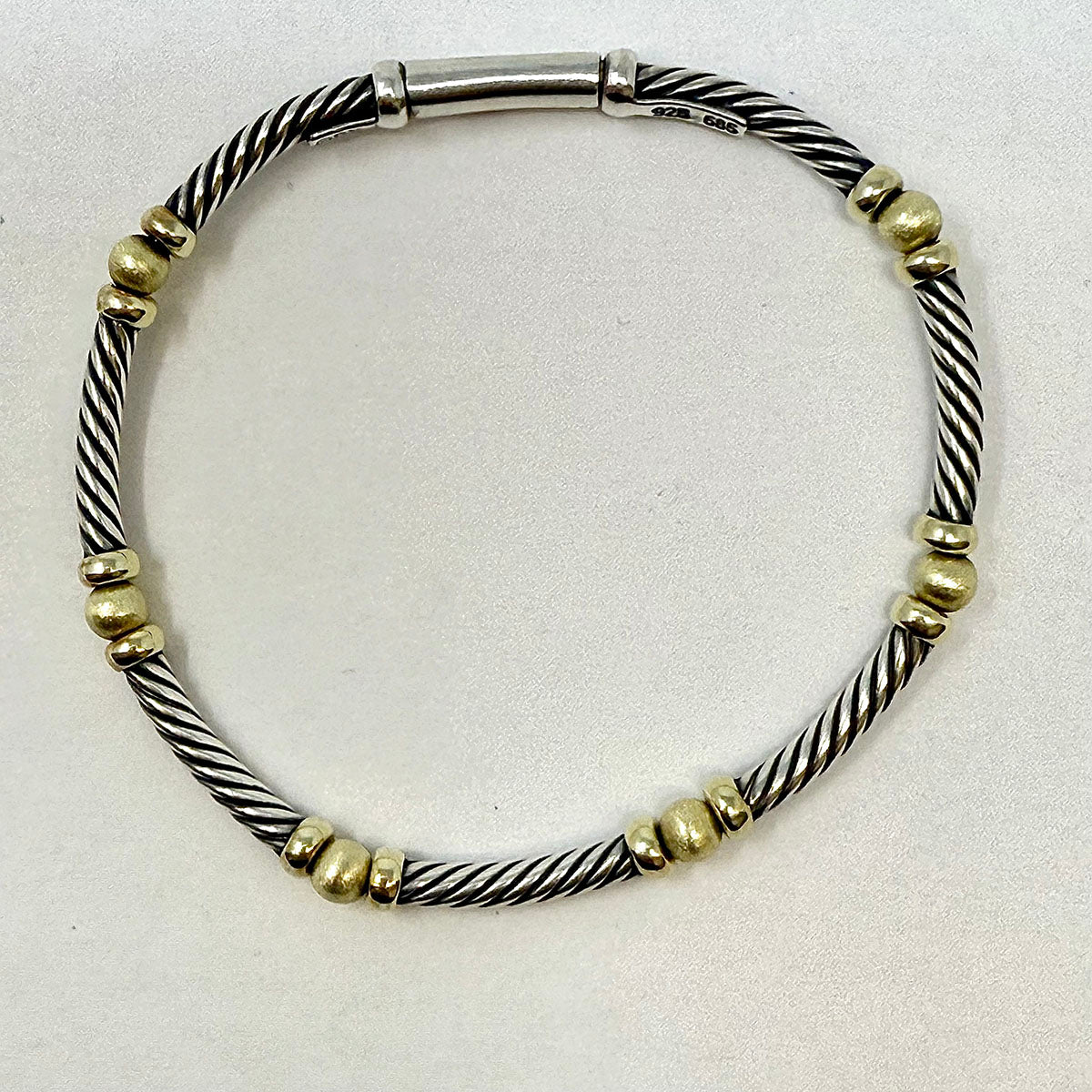 David Yurman Two-tone Hampton Cable  Bracelet