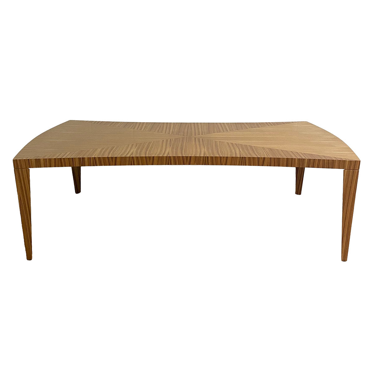 Wood Dining Table With Bookmatched Pattern