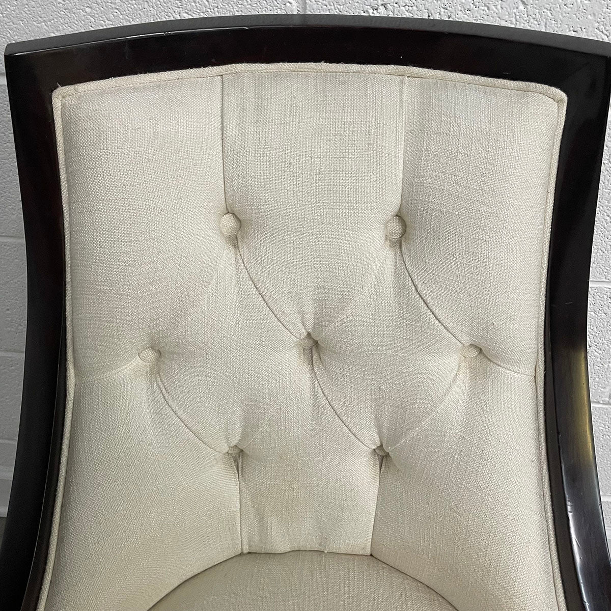 Pair Of Wood & Upholstered Chairs
