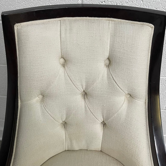 Pair Of Wood & Upholstered Chairs