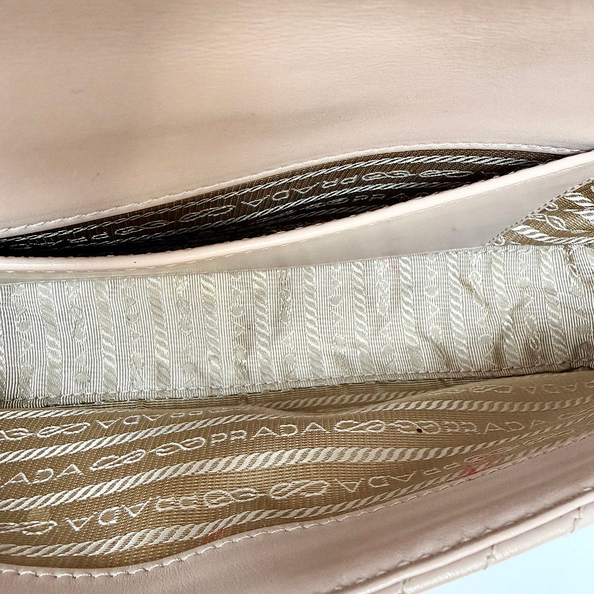 Prada Diagramme Triangle Quilted Crossbody